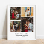 Póster Personalizado Familia o Boda Pareja 4 Collage de f<br><div class="desc">Este diseño impreso Añadir su propia familia de Personalizados o Poster de Collage de fotos de la pareja de Bodas 4 que se puede personalizar con el texto. Haga clic en el botón "Personalizar" y utilice nuestra herramienta de diseño para modificar esta plantilla. Visita la tienda de Diseño de Arte...</div>