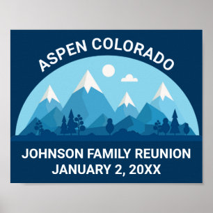 Póster Personalizado Fiesta de Reunión de la Familia de I