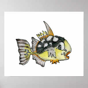 Póster Personalizado Fish Children's Wall Art Poster