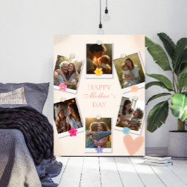 Póster personalizado floral del Día de la Madre