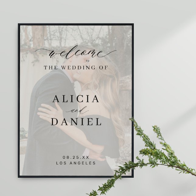 Póster Personalizado foto elegante guión boda signo de bi (Subido por el creador)