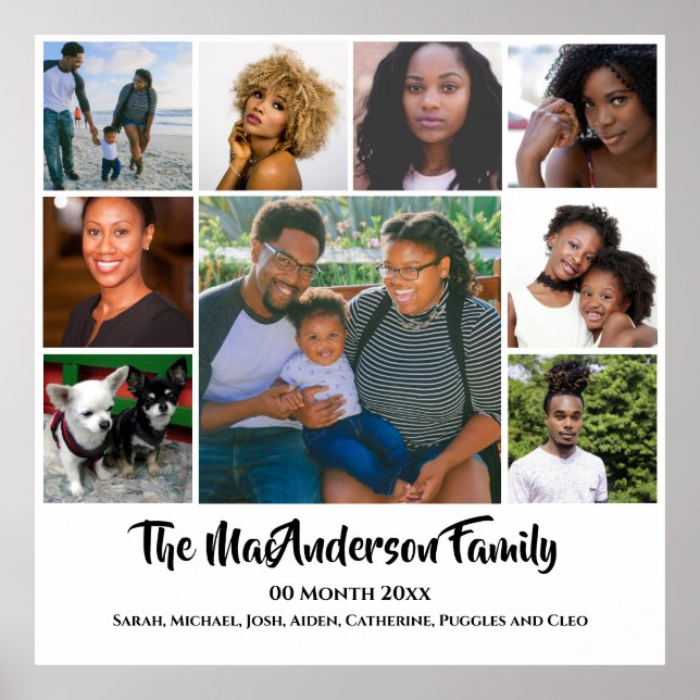 Póster PERSONALIZADO fotográfico de DIY 9 | Mis amigos de (Frente)