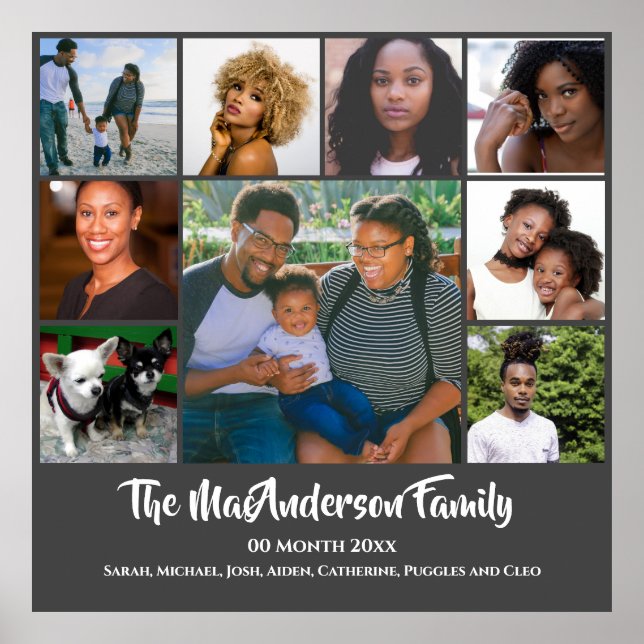 Póster PERSONALIZADO fotográfico de DIY 9 | Mis amigos de (Frente)