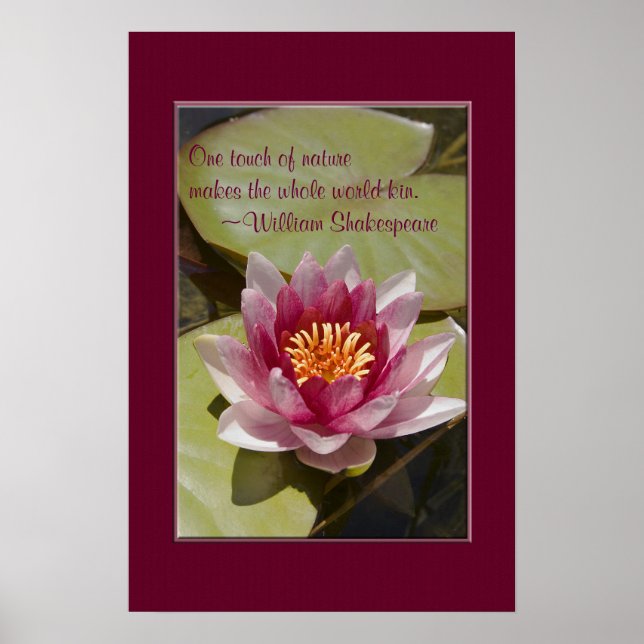 Póster Personalizado fotográfico de la Flor de Lily de Ag (Frente)