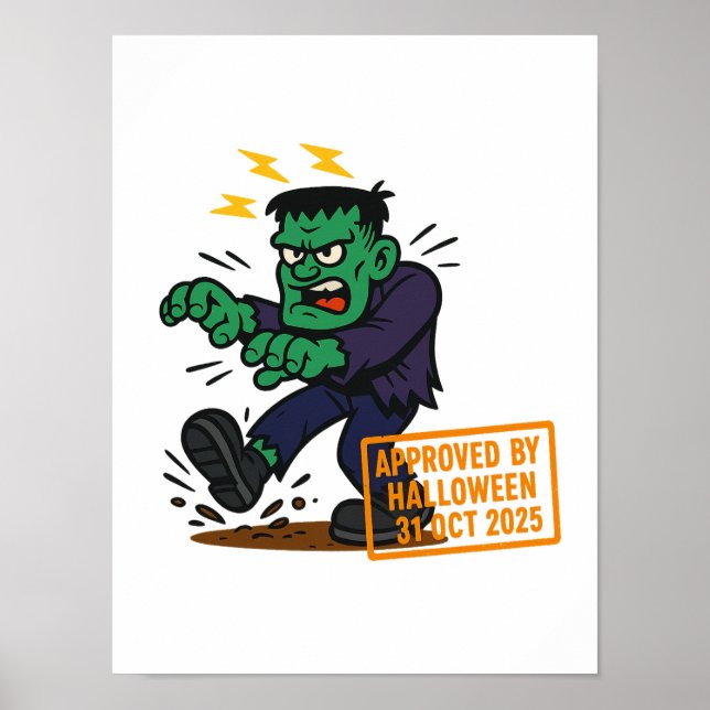 Póster Personalizado Frankenstein - Aprobado por Hallowee (Frente)