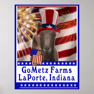 PÓSTER PERSONALIZADO GOMETZ GRANJAS POSTER DE CABRA PATRI