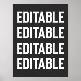 Póster Personalizado Gran Gran letra Texto Personaliza lo