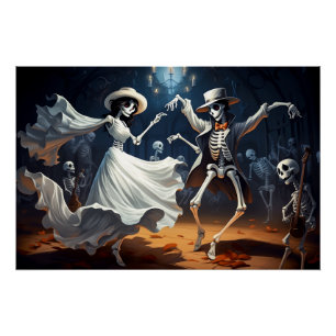 Póster Personalizado Halloween Swing Dance
