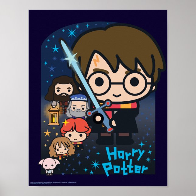 Póster Personalizado Harry Potter Cámara de Secretos Gráf (Frente)