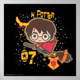 Póster Personalizado Harry Potter Quidditch Seeker