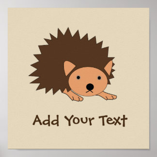 Póster Personalizado Hedgehog Baby Room Poster de enferme