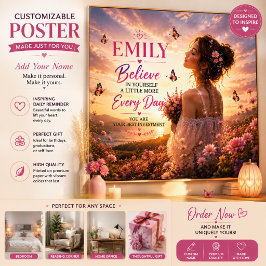 Póster Personalizado, Inspirador para Mujeres