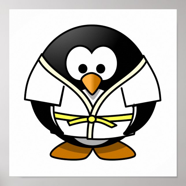 Póster Personalizado Judo Penguin (Frente)