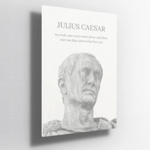 Póster Personalizado Julius caesar Poster de cita inspira