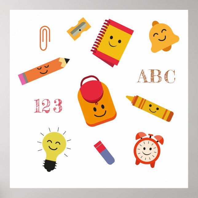 Póster Personalizado Kawaii - Poster de aula (Frente)