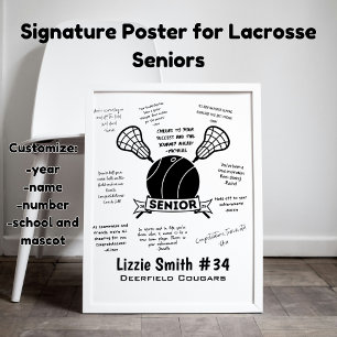 Póster Personalizado Lacrosse poster principal de la noch