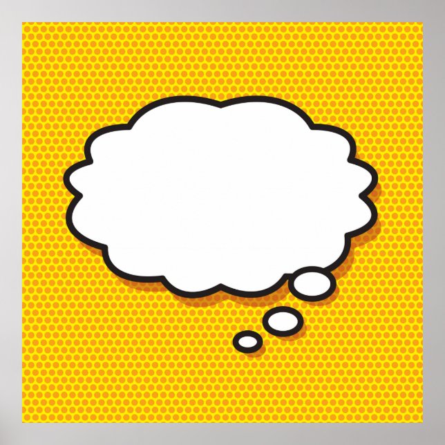 Póster Personalizado lo que estoy pensando (Frente)