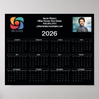 Personalizado logotipo de negocios 2026 Calendario