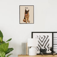 Personalizado Mascota Nombre y Poster fotográfico