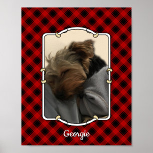 Póster Personalizado Mascota retrato fotográfico marco ro