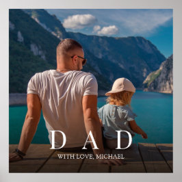 Póster Personalizado Minimalista de la familia simple mod