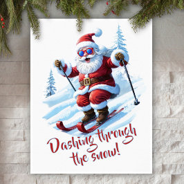 Póster Personalizado moderno cómico Santa Claus Navidades