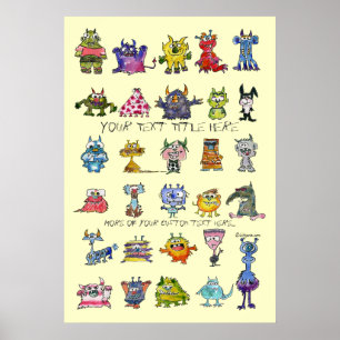Póster Personalizado MonSTARS Poster personalizado amaril