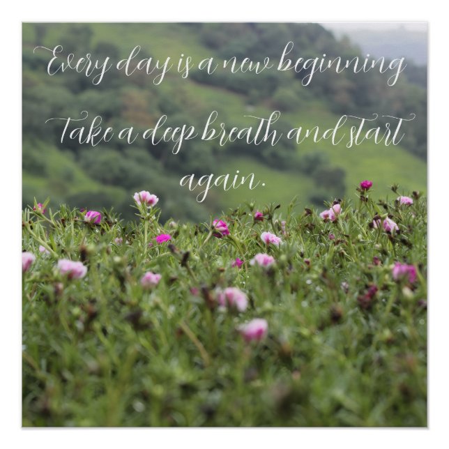 Póster Personalizado motivacional de la naturaleza (Anverso)