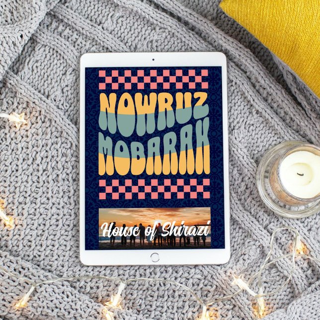 Póster Personalizado Nowruz Mobarak Familia de Año Nuevo  (Custom Nowruz Mobarak Persian New Year Family Reunion Party)