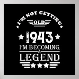 Póster Personalizado ochenta años de 80 años