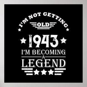 Póster Personalizado ochenta años de 80 años