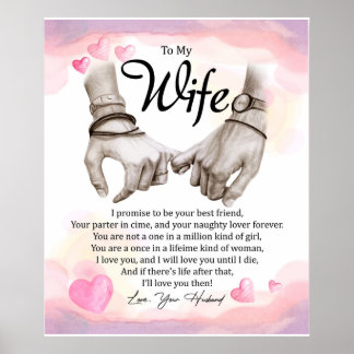 Póster Personalizado Para Mi Esposa