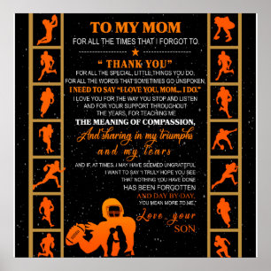 Póster Personalizado Para Mi Mamá De Tu Hijo Juego De Béi