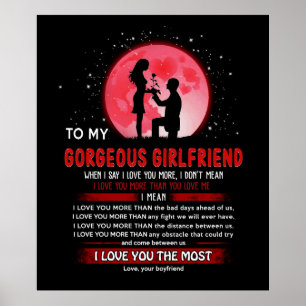 Póster Personalizado Para Mi Novia