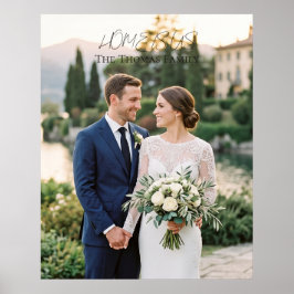 Póster personalizado para pareja con foto en casa