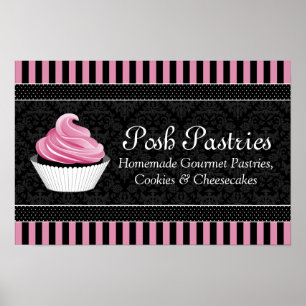 Póster PERSONALIZADO Pastel de panadería Poster de negoci