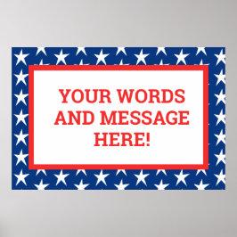 Póster Personalizado Patriótico