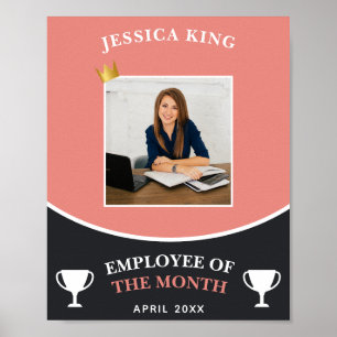 Póster Personalizado Peach Color Empleado De La Imagen De