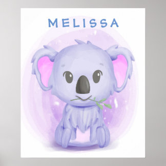 Póster Personalizado personalizada Baby Koala 001 Poster