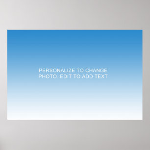 Póster Personalizado personalizado Azul Material gráfico