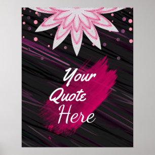 Póster Personalizado personalizado de la flor de Lotus