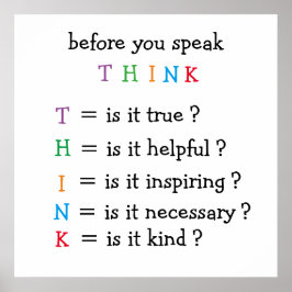 Póster Personalizado PIENSA Poster Imprimir