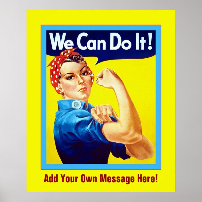 Póster Personalizado ~ ¡Podemos Hacerlo! ~ Vintage (Frente)