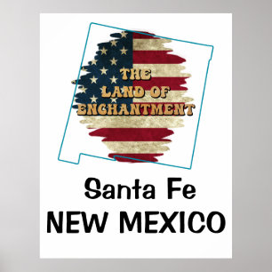 Póster Personalizado Poster de estado de Nuevo México