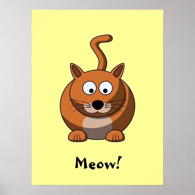 Póster Personalizado Poster de gato (Frente)