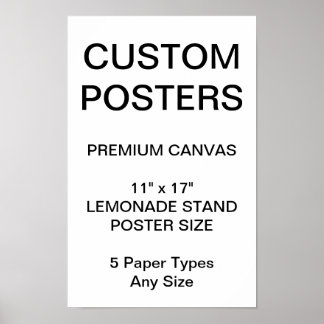 Póster Personalizado Poster de lienzo personalizado de 11