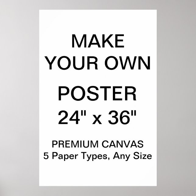 Póster Personalizado Poster de lienzo Premium de 24" x36" (Frente)