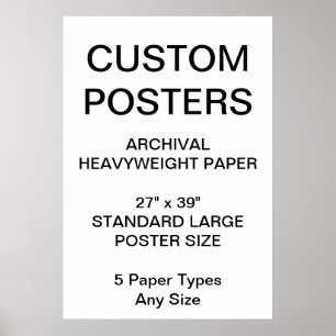 Póster Personalizado Poster de papel de archivo personali