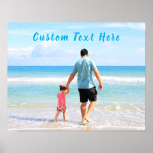 Póster Personalizado Poster de texto de fotos de tu famil