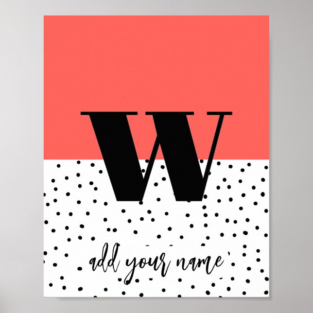 Póster PERSONALIZADO - Poster - Funda inferior w (Frente)